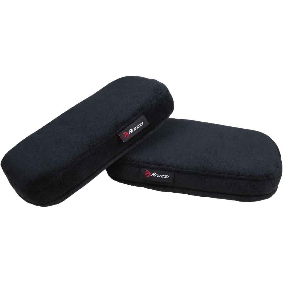 Arozzi Ergonomic Memory Foam Armrest Pads, Comfortable Gaming/office Chair Armrest Pads, Forearm And Elbow Pressure Relief (2 Pieces)
