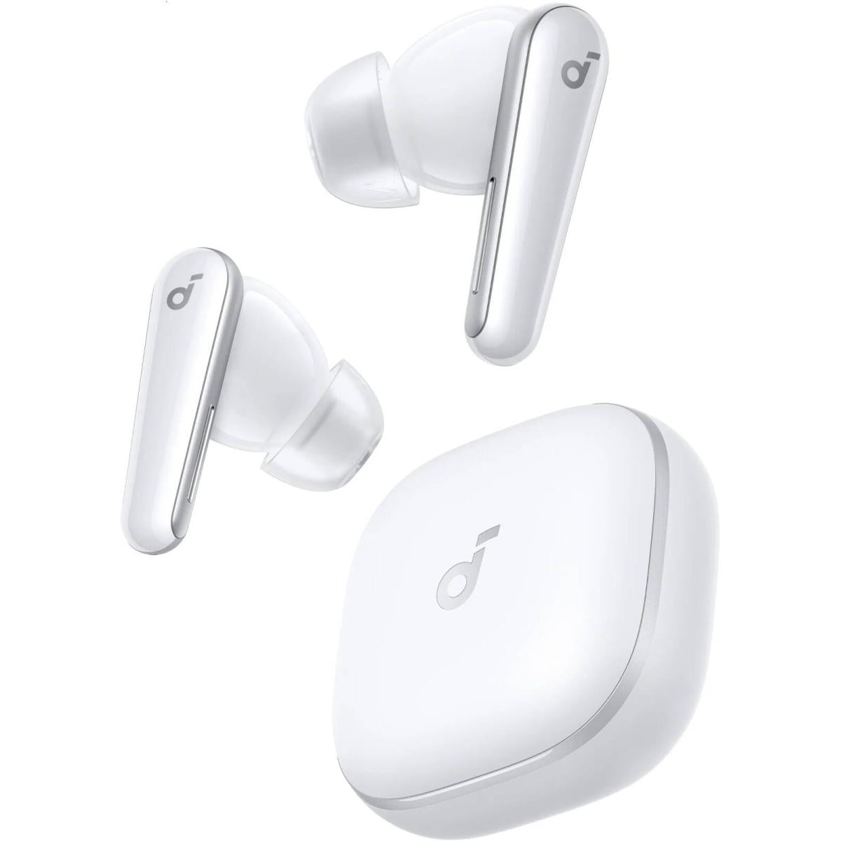 Anker Soundcore Liberty 5, Noise Cancelling Wireless Earbuds, 2x Stronger Voice Reduion, Real Time Adaptive Noise Cancellation, Fast Charging, Dolby Audio, 6 Mic Ai Clear Calls, Long Battery Life White Anker Soundcore Liberty 5, Noise Cancelling Wireless Earbuds, 2x Stronger Voice Reduion, Real Time Adaptive Noise Cancellation, Fast Charging, Dolby Audio, 6 Mic Ai Clear Calls, Long Battery Life White