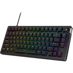 HyperX Alloy Rise 75 Mechanical Ultra-Customizable Hot-Swappable Switches Ambient Light Sensor Gasket Mounted Linear Switches