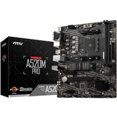 MSI A520M PRO AMD AM4 RYZEN 5000, 4000, 3000 Series /DDR4/PCIe 3.0/1xM.2 - mATX Motherboard | A520M PRO |