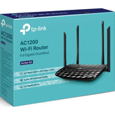 Tp Link Archer A6 Ac1200 Gigabit Wifi Router Dual Band 4 X Antennas Onemesh & Access Point Mode Long Range Coverage - CompuMe