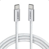 Anker Zolo 240w Usb Type C To Usb Type C Cable, Braided And Dirt Free Type C Fast Charging 1.8m Cable White