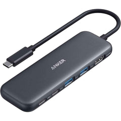 Anker Usb C Hub, 5 In 1 Usbc To Hdmi Splitter With 4k Display, 1 X Powered Usb C 5gbps & 2×powered Usb A 3.0 5gbps Data Ports For Macbook Pro, Macbook Air, Dell And More Black