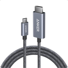 Anker Hdmi Cable, 4k@60hz Ultra Fast Nylon Braided Usb C To Hdmi Cord With Advanced Shielding, Thunderbolt 5/4/3, For Macbook, Ipad, Iphone, Hd Tv, And More 1.8m
