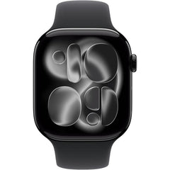 Apple Watch Series 11 GPS 46Mm, Jet Black Aluminium Case, Black Sport Band, M/L - MEUX4AF