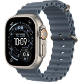 Apple Watch Ultra 3 GPS + Cellular 49Mm, Natural Titanium Case, Anchor Blue Ocean Band - MEWH4AF