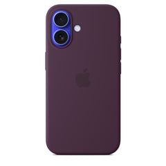 iPhone 16 Silicone Case with Mag Safe, Plum - MYY43ZM