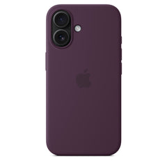 iPhone 16 Silicone Case with Mag Safe, Plum - MYY43ZM