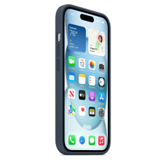 iPhone 15 Silicone Case with Mag safe, Storm Blue - MT0N3ZM