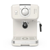 Moulinex Opio Soleil Espresso Machine, Retro Compact 15Bar, 1090Watts, White - XP330A10