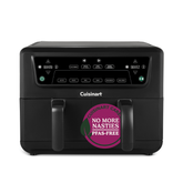 Cuisinart XXL Air Fryers, Compartments Dual Drawers, 10.4Lit, 2400Watts, Black - AFD10OBLE