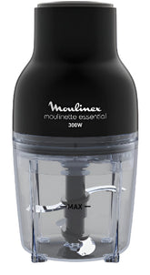 Moulinex Chopper Moulinette Essential, 4Blades, 2*0.4Lit, 300Watts, Stainless Steel - DJ520827
