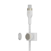 Belkin Boost Charge PRO Flex USB-C to USB-C Braided Silicone Cable, 2Mm, White - CAB011bt2MWH