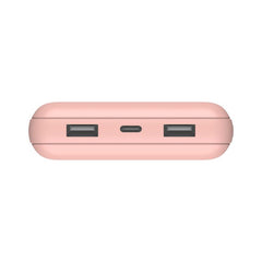 Belkin Boost Charge 3-Port & 20000Mah Power Bank with USB-C 15Watts, Dual USB-A, Pink - BPB012btRG
