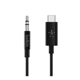 Belkin Rockstar Audio Cable With USB-C Connector 3.5 mm, 90Cm, Black - F7U079bt03-BLK