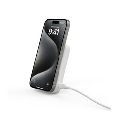 Belkin Boost Charge Qi2 Magnetic Wireless, Power Bank 10000Mah & Stand, 15Watts, White - BPD008btWH