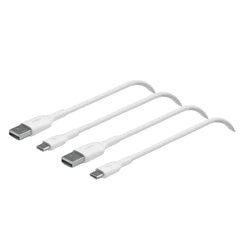 Belkin Boost Charge USB-C to USB-A, 1Mm, 2Pack, White - CAB001bt1MWH2PK