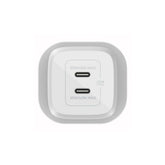 Belkin Wall Charger with Interchangeable Plug, 70Watts, 2Ports, White - WCH018hqWH