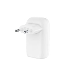 Belkin Wall Charger With PPS, 67Watts, Triple USB-C Ports PD, 25W & 20W & 20W, White - WCC002vfWH