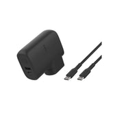 Belkin Wall Charger Hybrid AC & Power Bank, 5000Mah, 45Watts, Black - BPZ003bt1MBK-B6