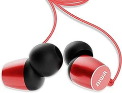 Aiwa Inear Wired Headphones, Red - ESTM-30RD