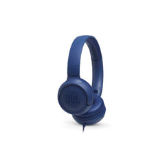 JBL Tune 500 Wired On-Ear Headphones, Blue - JBLT500BLU