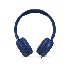 JBL Tune 500 Wired On-Ear Headphones, Blue - JBLT500BLU