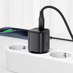 ACEFAST A119 USB-C Mini GaN Wall Charger 45W PD Fast Charging Travel Adapter - EU Plug - Black