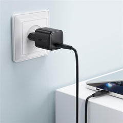ACEFAST A119 USB-C Mini GaN Wall Charger 45W PD Fast Charging Travel Adapter - EU Plug - Black