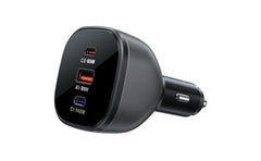 ACEFAST B14 165W USB + Dual Type - C Car Charger Phone Fast Charging Adapter - Black