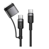 Acefast C22 05 Usb C To Usb C Magnetic Aluminum Alloy Charging Data Cable 1.2m Black