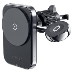 ACEFAST D18 in-car 2-in-1 Magsafe / Qi Inductive Mobile and iWatch Wireless Charging Car Holder, Convenient, fast, and efficient, 2.5W / 5W / 7.5W / 10W / 15W output - Black