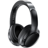 ACEFAST H5 Active Noise Cancelling Wireless Headset, Bluetooth 5.3 Over-Ear Headphones with Deep Bass, Hi-Fi Stereo, Long Battery Life, Comfortable Fit for Travel, Work & Gaming - Black
