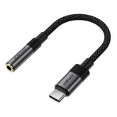 ACEFAST J12 USB-C to 3.5mm Audio Adapter High-Fidelity Audio Converter - Black