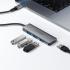 ACEFAST J15 4 in 1 USB-C Hub 5Gbps High Speed Data Transfer USB 3.0 Docking Station Plug and Play - Gray