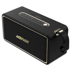 ACEFAST K3 Ultra-Portable Bluetooth-Compatible Speaker IPX6 Waterproof RGB Light Loudspeaker up to 20 hours USB disk, TF card, and AUX - Black
