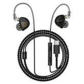 ACEFAST L11 USB-C HiFi Wired Earphones Detachable Cable with Microphone for Audio - Black