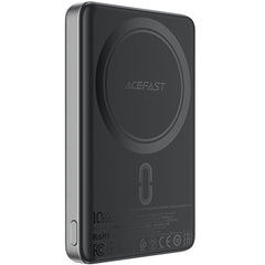 Acefast M12 Pd 20w 10000mah Power Bank Magnetic Wireless Charging External Battery Black