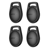 ACEFAST S2 4Pcs Keychain Button Type Tracker Anti-Lost Device Bluetooth-Compatible Key Wallet Finder for iOS - Black