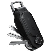ACEFAST S4 Keychain Tracker – Apple Find My | Anti-Loss Alerts | Anti-Tracking | PU Leather | Share with 5 Devices - Black