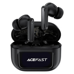 ACEFAST W6 TWS Earbuds ANC + ENC Noise Cancelling Earphones with Smart Screen Display - Black