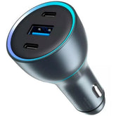 Proove Super Charge 130w Car Charger (2 Type C + Usb) Automatically Adjusts The Output Voltage - CompuMe