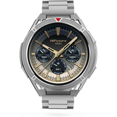 Hifuture Aive Smartwatch With Dual Band Gps, 1.43" Amoled Display, 7 Day Battery Life, Sleep & Heart Rate Health Tracking, Ip68 Waterproof For Men & Women Silver