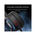 HP Gaming Headset Over Ear Headphone with Mic RGB USB Light Backlit AUX Combo Stereo Jack Headphone for Smartphone, Ergonomic Design, DHE-8011UM