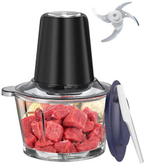Belinger Haus Multi Chopper with Glass Bowl, 500Watts, Black - BH-9575