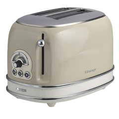 Ariete Toaster 2Slices, Toasting Levels Functions, Delete & Defrost &Heating, 810Watts, Beige - 155