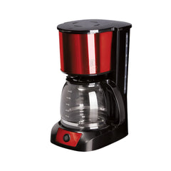 Berlinger Haus American Coffee Maker, 12Cups, Water Tank 1.5Lit, 800Watts, Red - BH-9158