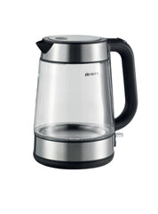 Ariete Glass Kettle Metal, 1.7Lit, 2200Watts, Stainless Steel - 2874