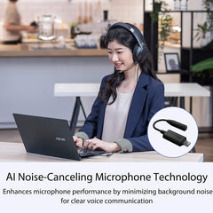 Asus Ai Noise Canceling Mic Adapter Supports Usb C & Usb 2.0 3.5 Mm