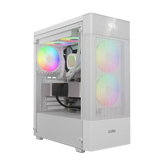 Gamdias Aura ARGB PC case for desktop computer builds and component installation